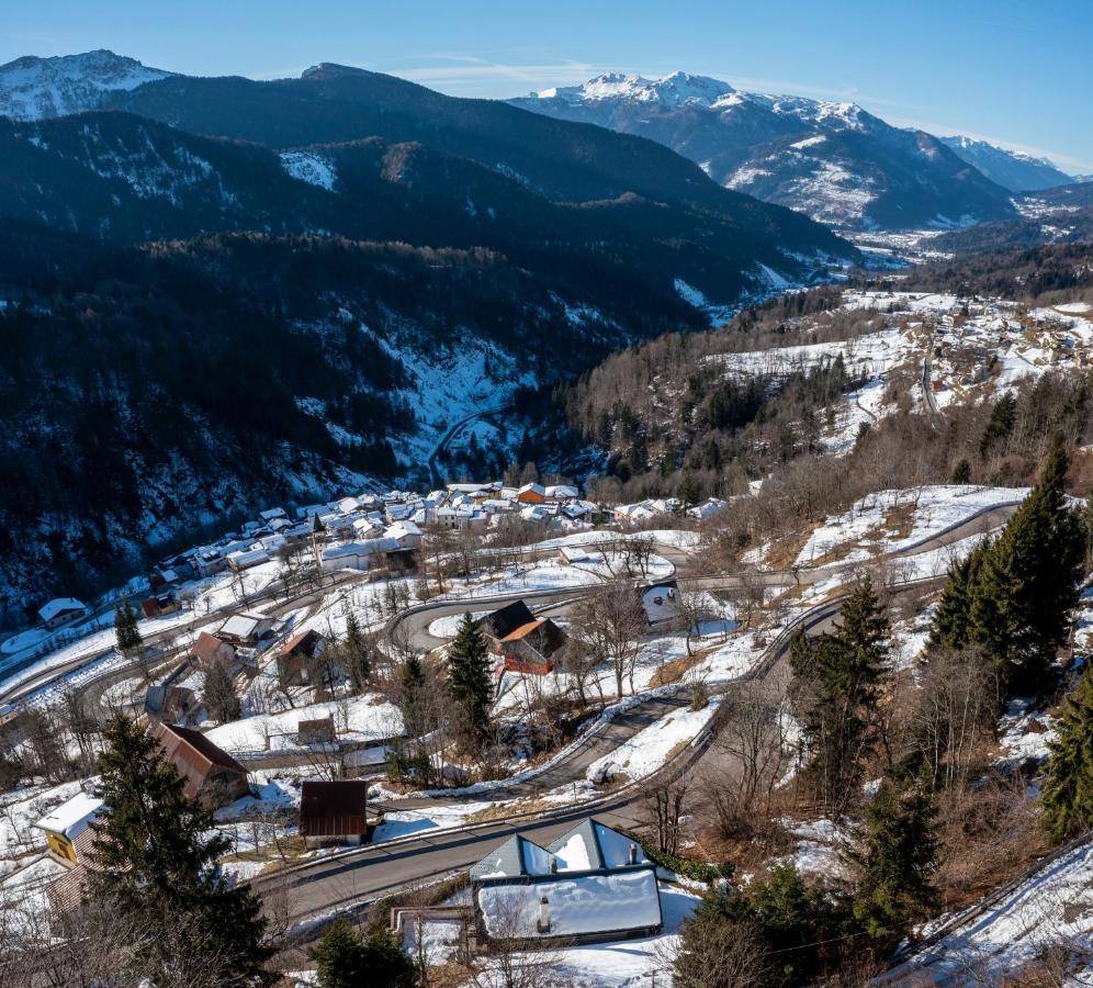 Villa Panoramic House Carnia - Mountain View Apt With Parking And Terraces Ligosullo Exterior foto